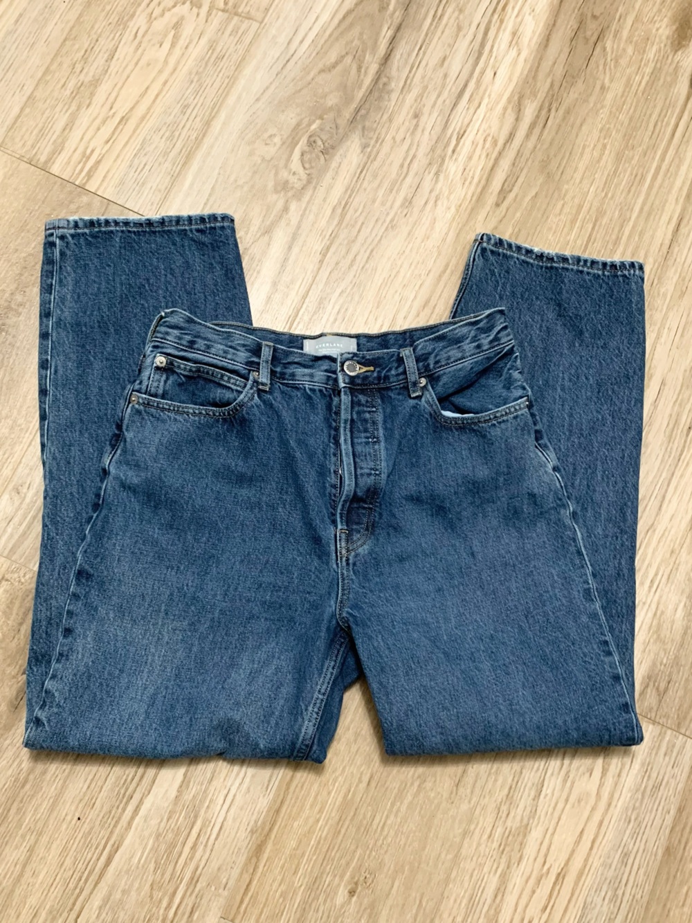 EVERLANE The 90s Way High Jean 29 Long Button Fly Organic Cotton